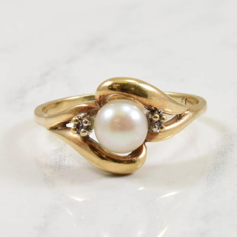 Flash Sale On Stunning Jewelry – Don't Miss Out Pearl & Diamond Ring | 0.02ctw, 1.30ct | SZ 8 |