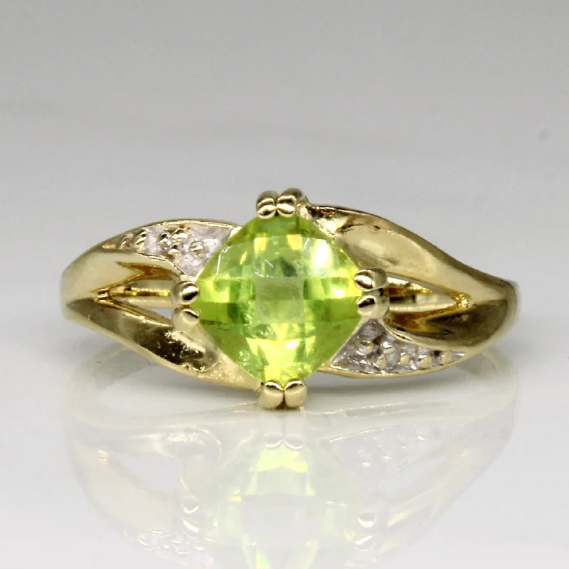 Luxury Jewelry At Budget-Friendly Prices – Grab Yours Now Peridot & Diamond Cocktail Ring | 0.85ct, 0.01ctw | SZ 5.75 |