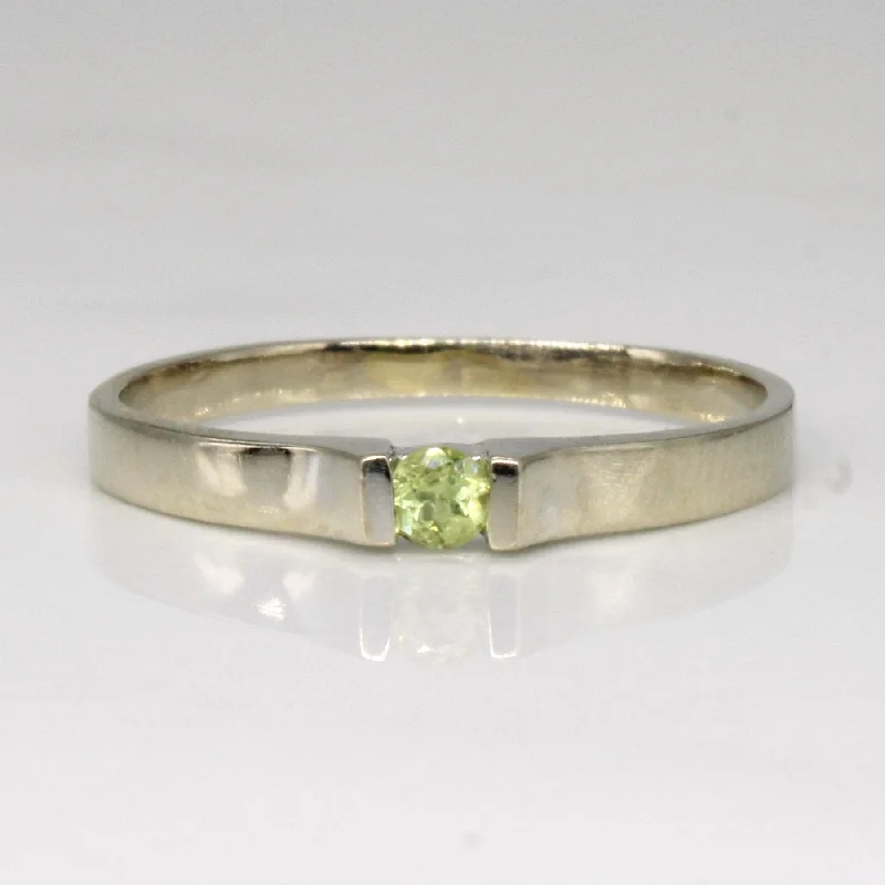 Grab Exquisite Jewelry At The Lowest Prices Tension Set Peridot Ring | 0.07ct | SZ 8 |