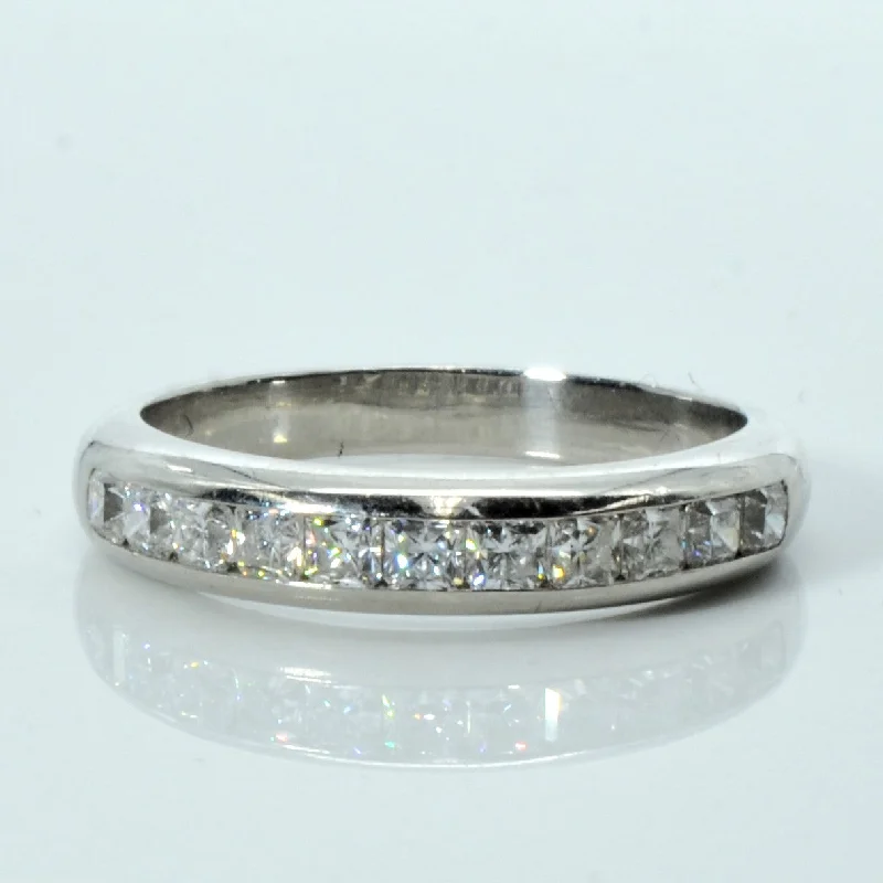 Exclusive Jewelry Offers – Shine For Less Platinum Semi Eternity Diamond Band | 0.55ctw | SZ 7 |