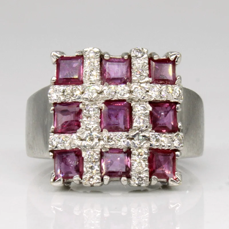 Affordable Glamour – Must-Have Jewelry At Special Rates Ruby & Diamond Cocktail Ring | 1.00ctw, 0.10ctw | SZ 5.75 |