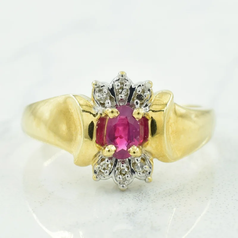 Jewelry Clearance Event – Last Chance For Stunning Deals Ruby & Diamond Ring | 0.24ct, 0.03ctw | SZ 5.75 |