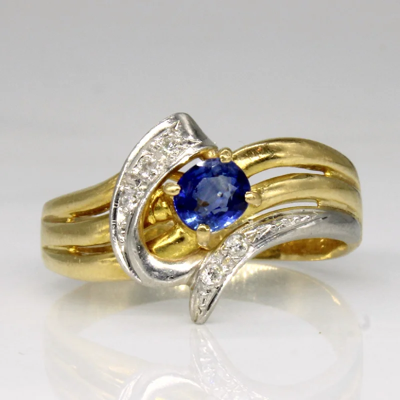 Luxury Meets Affordability – Jewelry Sale Now Live Sapphire & Diamond Bypass Ring | 0.40ct, 0.04ctw | SZ 7.75 |