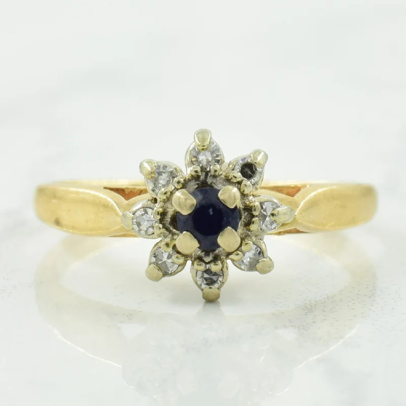 Flash Sale On Elegant Jewelry – Don't Miss Out Sapphire & Diamond Ring | 0.12ct, 0.08ctw | SZ 5 |