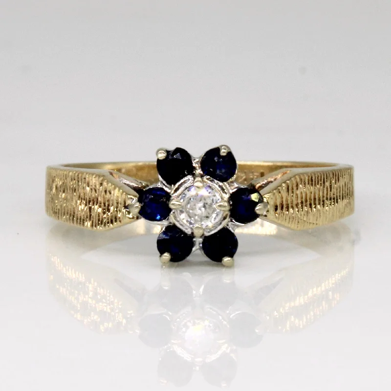 Shop Fine Jewelry With Amazing Deals Sapphire & Diamond Ring | 0.24ctw, 0.06ct | SZ 8 |