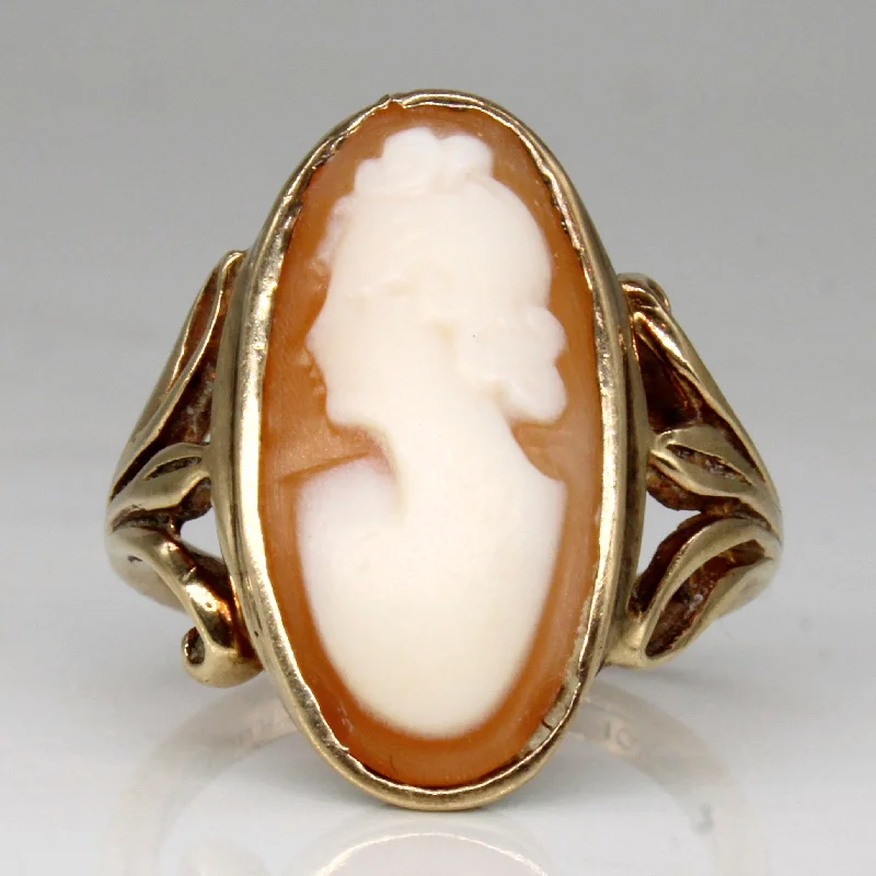 Seasonal Jewelry Sale – Upgrade Your Style Today Seashell Cameo Ring | 4.00ct | SZ 6.25 |