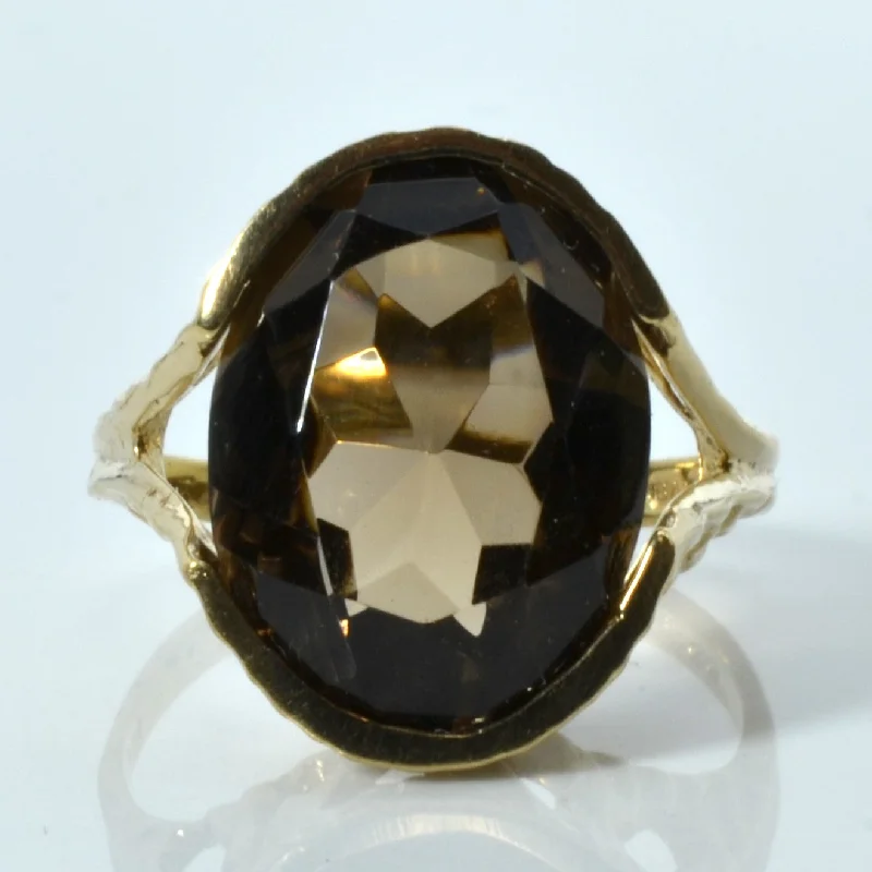 Affordable Glamour – Premium Jewelry At Special Prices Smokey Quartz Vintage Ring | 7.25ct | SZ 7.25 |