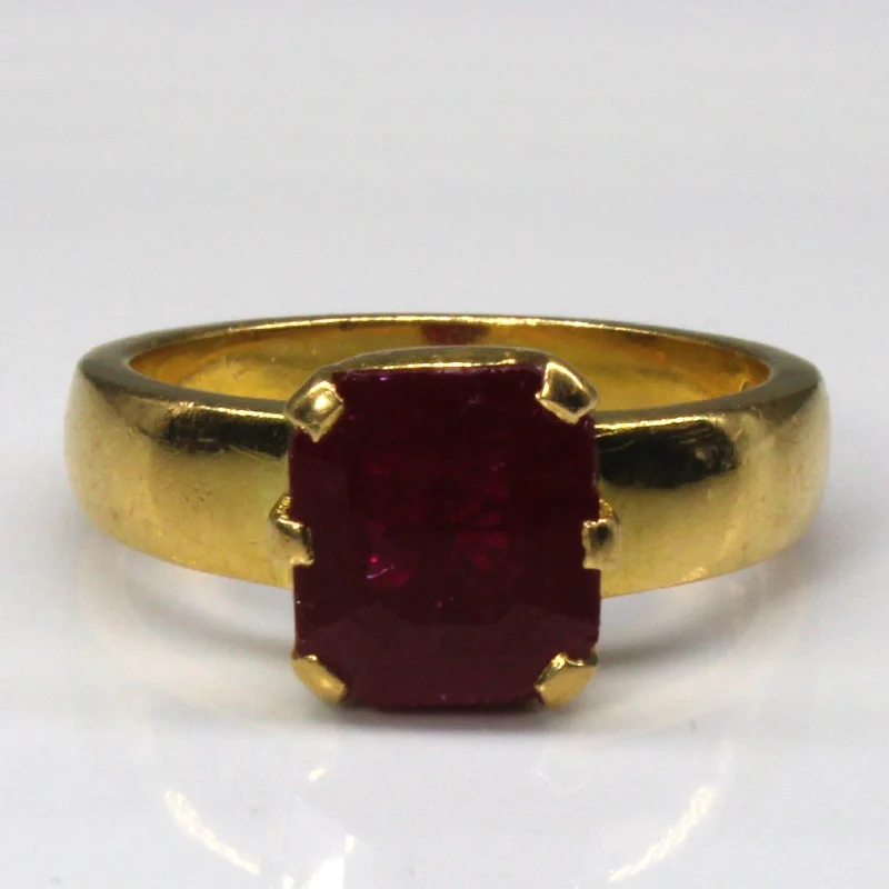 Affordable Glamour – Premium Jewelry For Less Solitaire Ruby Ring | 5.50ct | SZ 9.75 |