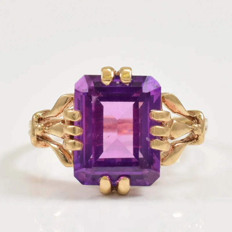 Discounted Luxury Jewelry – Shine Without The Splurge Synthetic Purple Sapphire Ring | 3.85ct | SZ 2.75 |