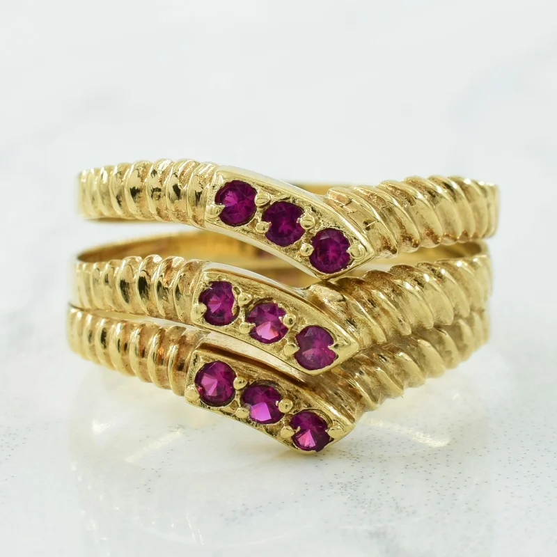 Best-Selling Jewelry Styles Now At Exclusive Discounts Synthetic Ruby Ring | 0.22ctw | SZ 9 |