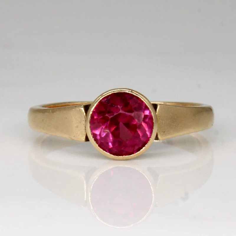 Exclusive Online Discounts On Stylish Jewelry Synthetic Ruby Ring | 1.36ct | SZ 5.5 |