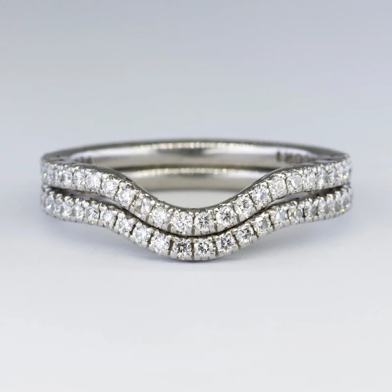 Affordable Elegance – Special Jewelry Sale Now Live Tacori' Pave Diamond Wedding Band Set | 0.54ctw | SZ 5.75 |