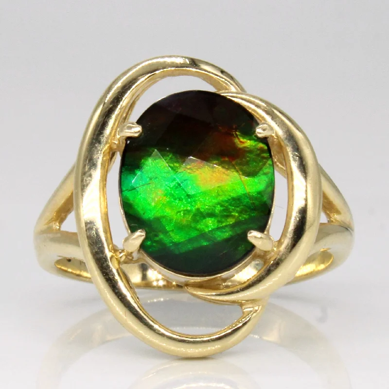 Jewelry Sale – Exclusive Styles At Lower Prices Triplet Ammolite Cocktail Ring | 2.10ct | SZ 7 |