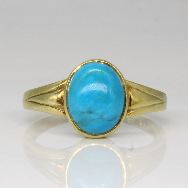 Don't Miss Out – Shop Elegant Jewelry For Less Turquoise Cocktail Ring | 2.40ct | SZ 7.75 |