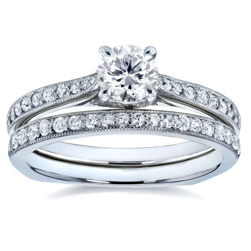 Holiday Jewelry Sale – Perfect Gifts At Great Prices Euro Round Bridal Set - 1/2ct Diamond