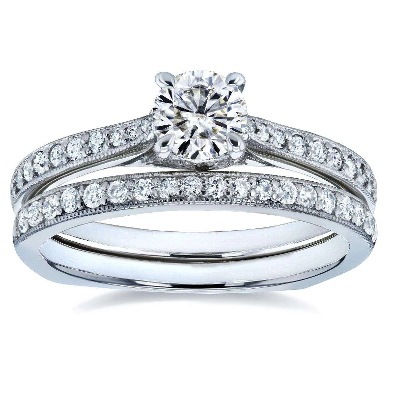 Grab Your Dream Jewelry At The Lowest Prices Euro Round Bridal Set - 0.5ct