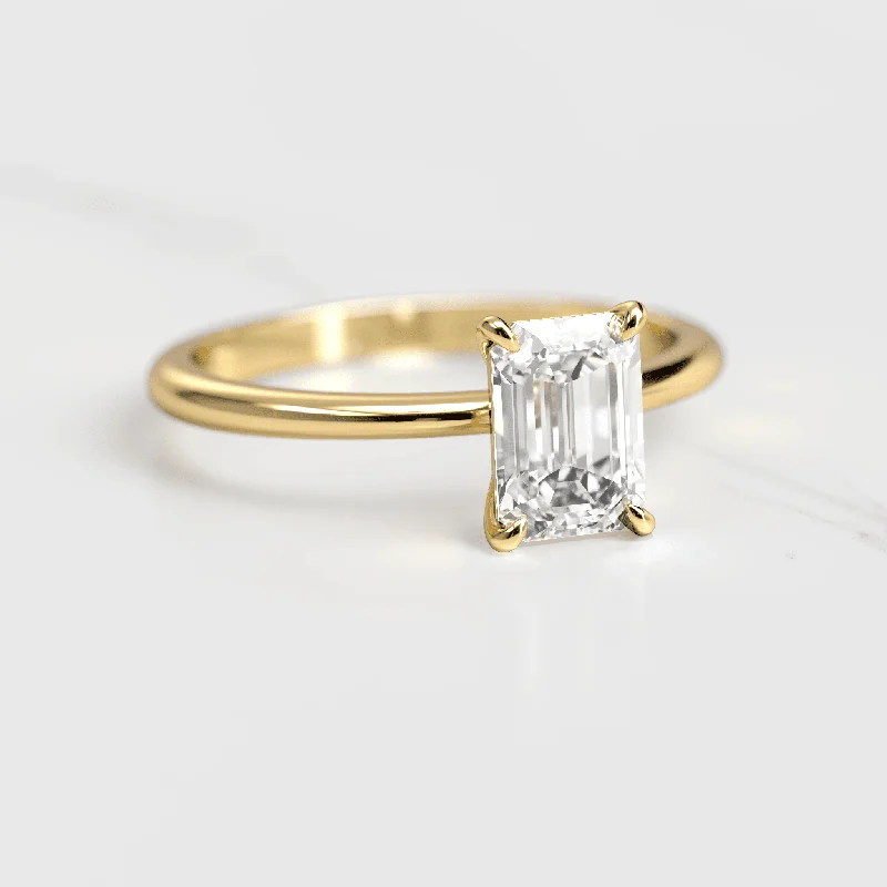 Handcrafted Jewelry Sale – Unique Designs At Low Prices Emerald cut moissanite solitaire