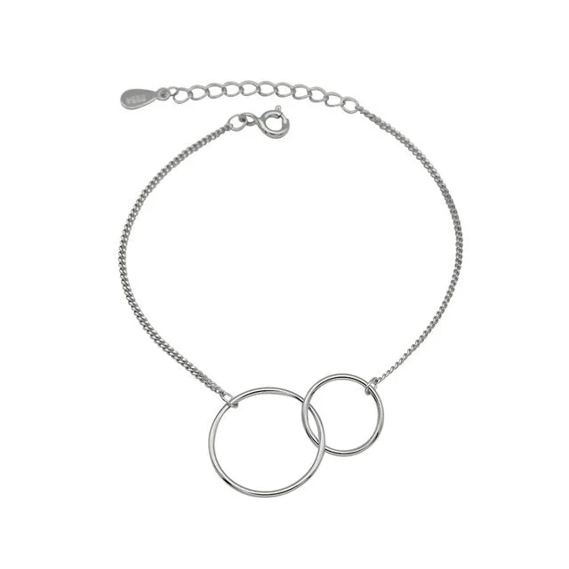 925 Sterling Silver Double Circle Bracelets: Modern Elegance & Timeless Style