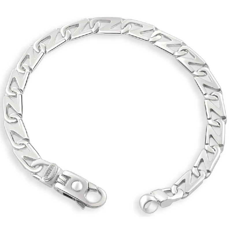 Men's link 14k Gold (26gram) or Platinum (42gram) 7mm Bracelet 8.5"