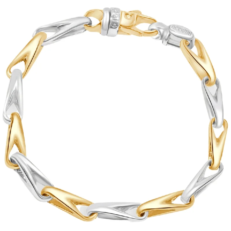 Men's Link 14k Gold (30gram) or Platinum (48gram) 6mm Bracelet 8.5"