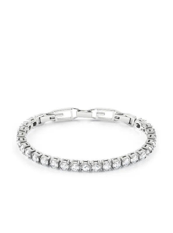 Silver Tennis Crystal Bracelet