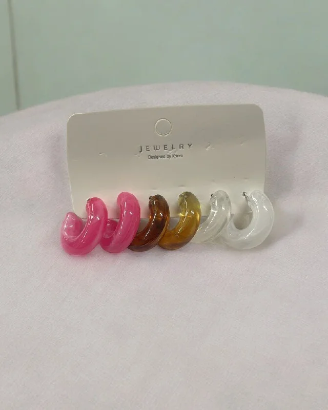 3 Pairs Earrings