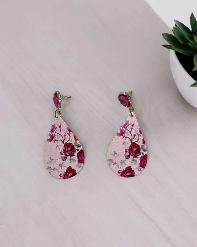 Printed Dangling Earrings