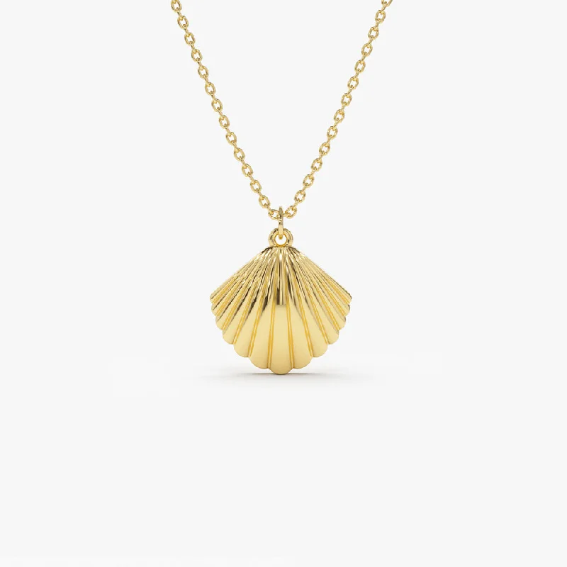 Elegant Jewelry, Exclusive Prices – Shop Now 14k Shell Charm Necklace