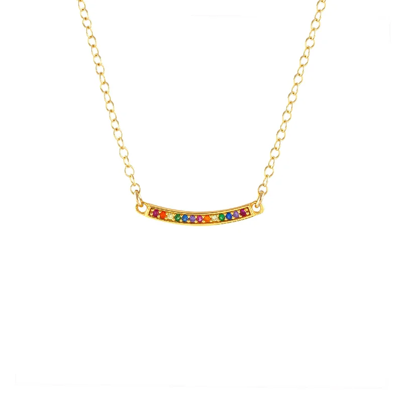 Holiday Jewelry Sale – Perfect Gifts At The Best Prices Bar Rainbow Crystal Charm Necklace