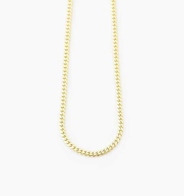 Best-Selling Jewelry Styles Now At Exclusive Discounts Solid Miami Cuban Chain Necklace In 14K Solid Gold