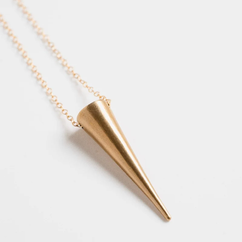 Premium Jewelry At Special Low Prices For A Limited Time Large Brass Spike Layering Necklace