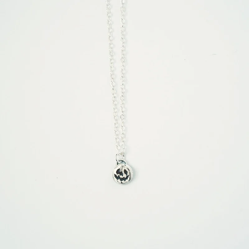 Eco-Friendly Sustainable Jewelry For Conscious Buyers Sterling Silver Pumpkin Layering Necklace