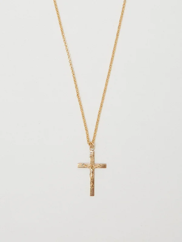 Dainty Floral Jewelry For Feminine Elegance Long Roller Cross Necklace