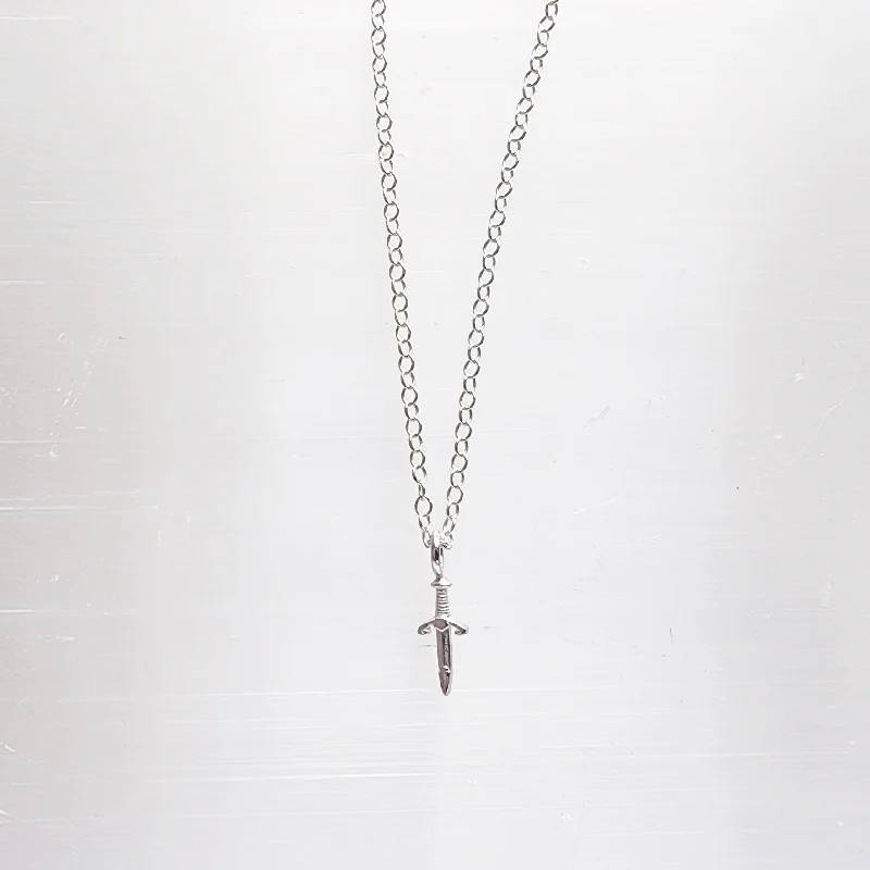 Seasonal Jewelry Deals – Elevate Your Style Danity Sword Layering Necklace in Sterling Silver