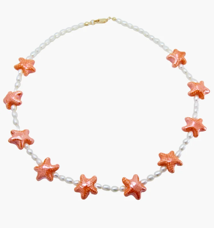 Shop Dazzling Rings, Earrings, And More At Special Discounts Orange Cosmic Seastar Necklace