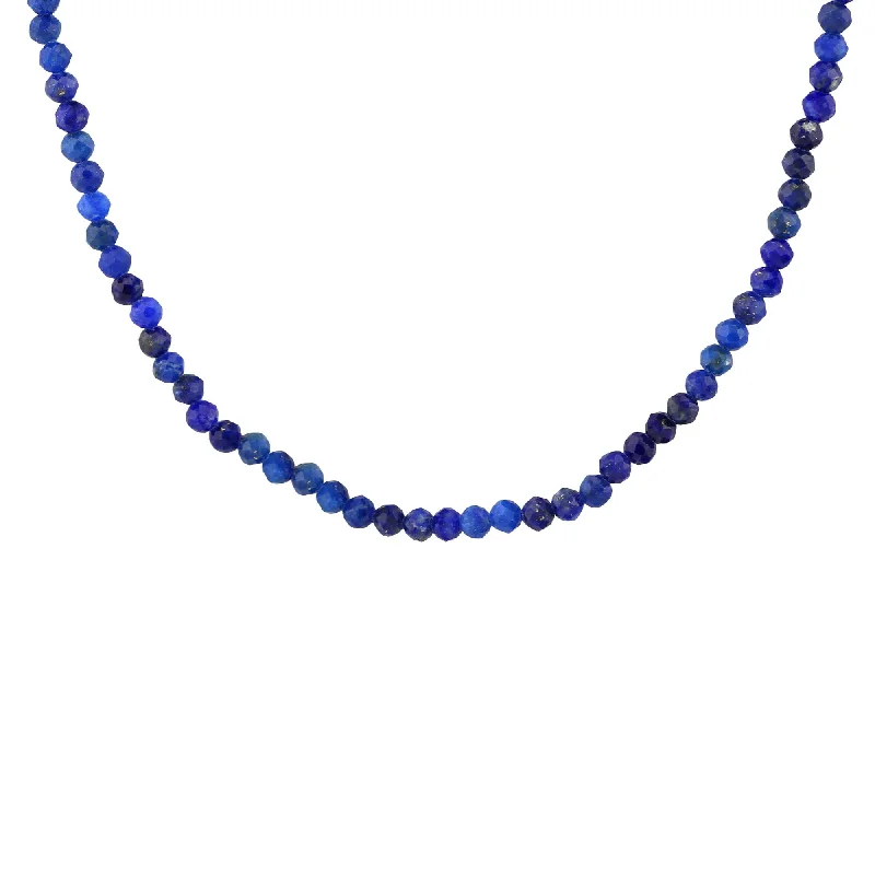 Limited-Time Jewelry Sale – Don't Miss Out On Dazzling Discounts Petite Lapis Gemstone Beaded Necklace