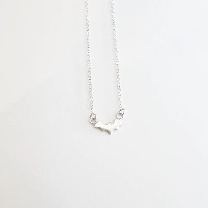 Sparkle On A Budget – Fine Jewelry For Less Bat Necklace in Sterling Silver