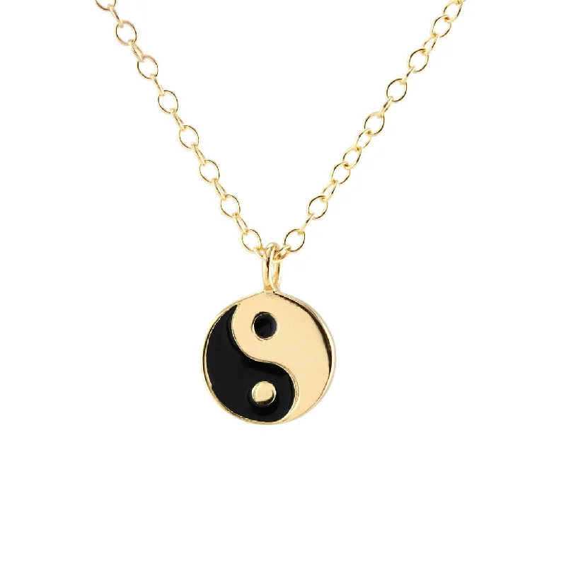 Flash Sale On Stunning Jewelry – Don't Miss Out Yin & Yang Enamel Charm Necklace