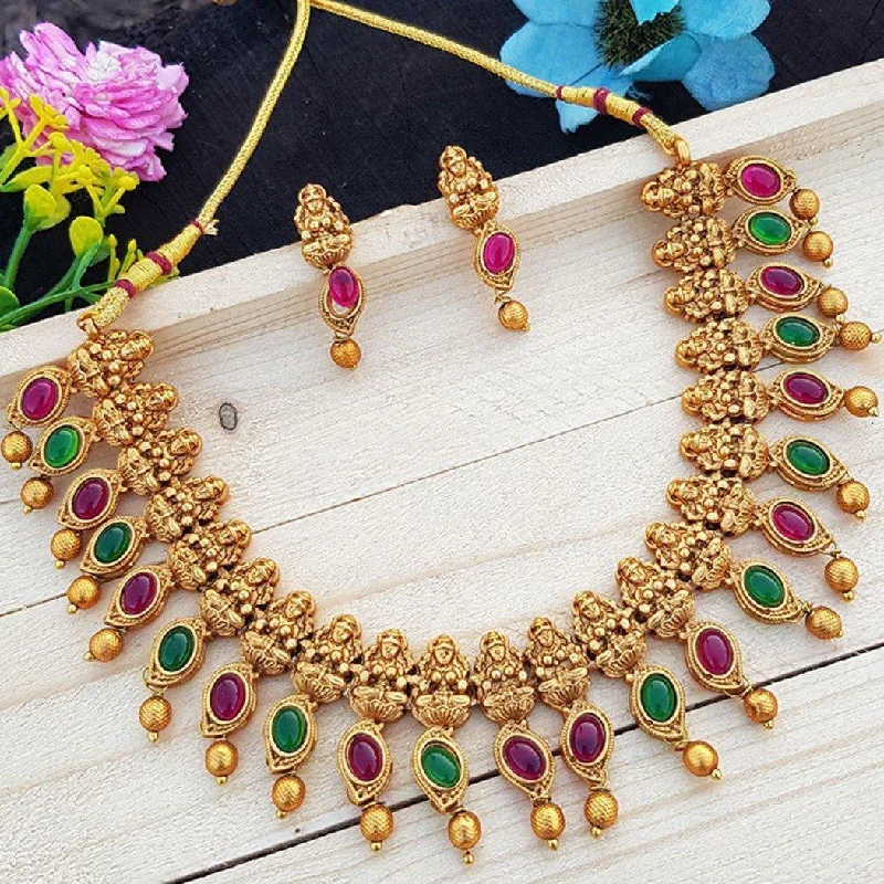 Fashion-Forward Jewelry At Incredible Prices PEAR SHAPED STONES MULTICOLOR NECKLACE