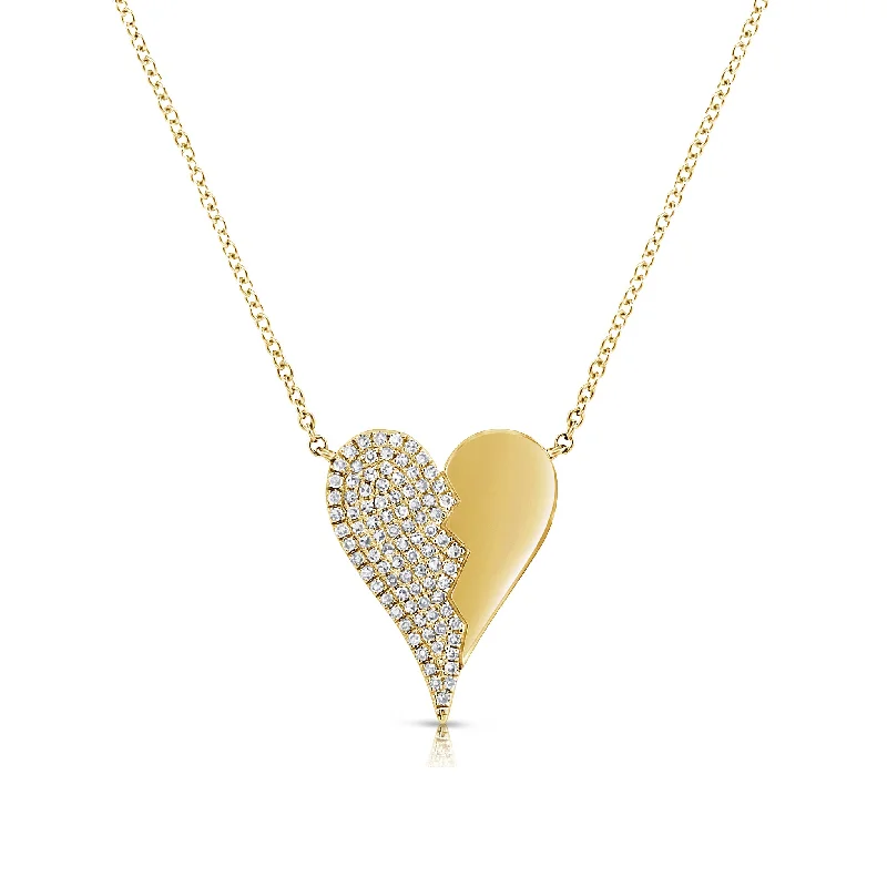 Shop Fine Jewelry With Exclusive Savings Diamond Broken Heart Pendant