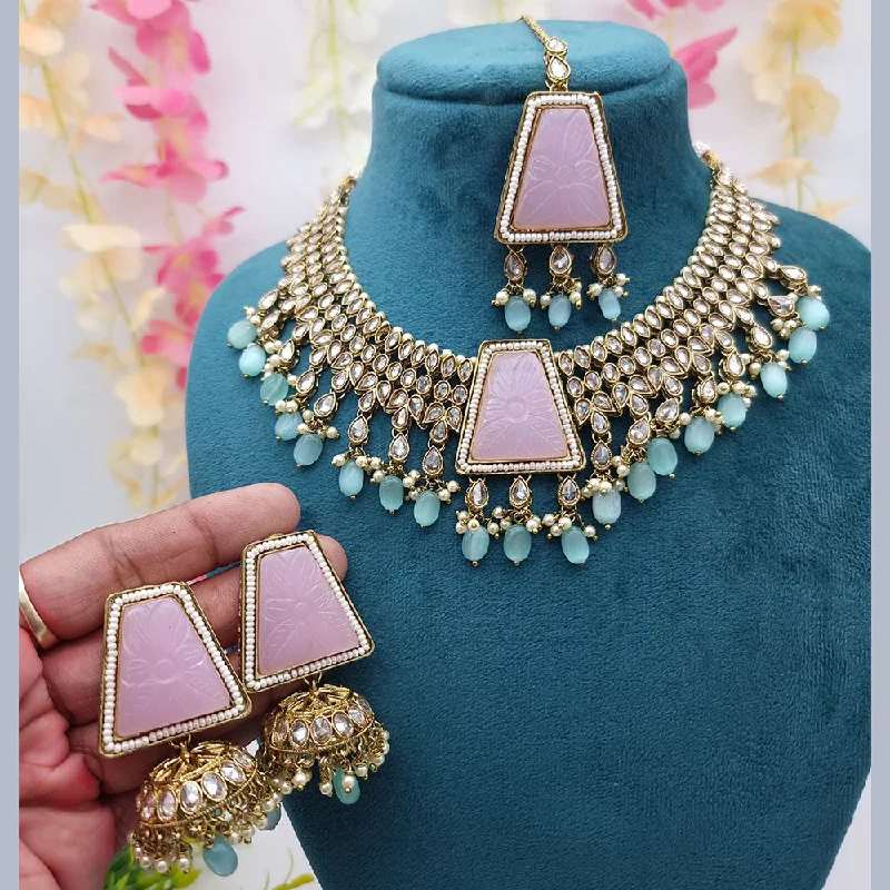 The Biggest Jewelry Sale Of The Year Is Here JCM Gold Plated Crystal Stone And Beads Necklace Set