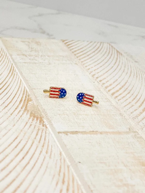 Trending Jewelry Styles Now At Limited-Time Discounts Americana Popsicle Signature Enamel Studs by Prep Obsessed