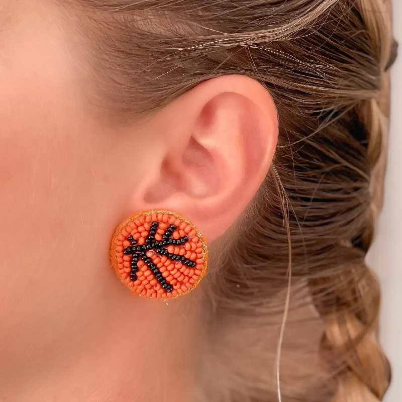 Shop Fine Jewelry With Amazing Deals Basketball Beaded Post Earrings