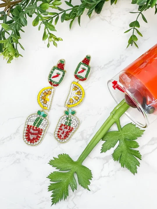 Bestselling Jewelry Now On Sale – Elevate Your Look Bloody Mary Beaded Dangle Earrings