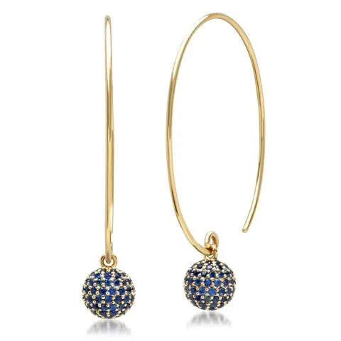 Exclusive Jewelry Discounts – Shop Now For Savings Blue Sapphire Disco Ball Earrings