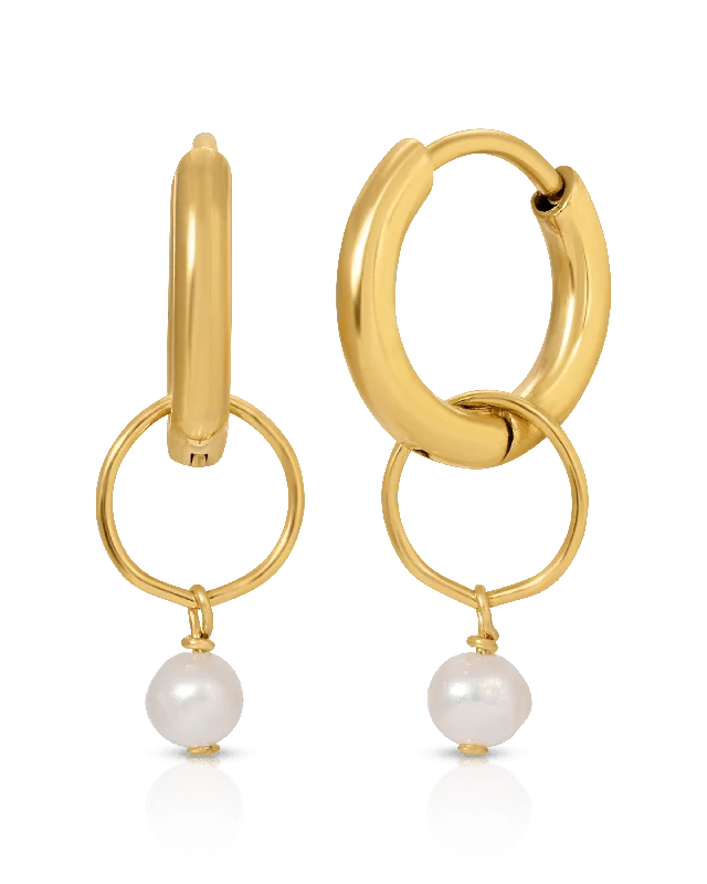 Limited-Time Offer On Premium Jewelry Collections Caen Pearl Hoops