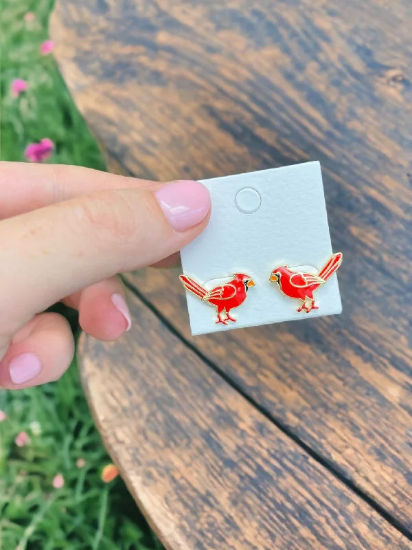 The Jewelry Sale You've Been Waiting For Is Here Cardinal Signature Enamel Studs by Prep Obsessed