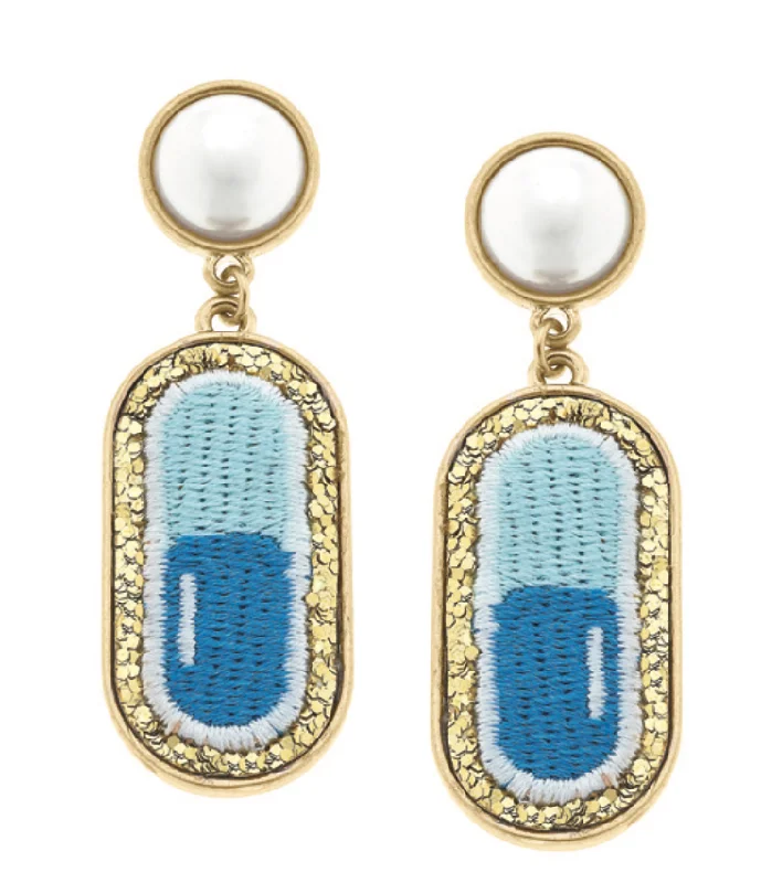 Jewelry Clearance – Final Chance To Save Big Chill Pill Patch Dangle Earrings