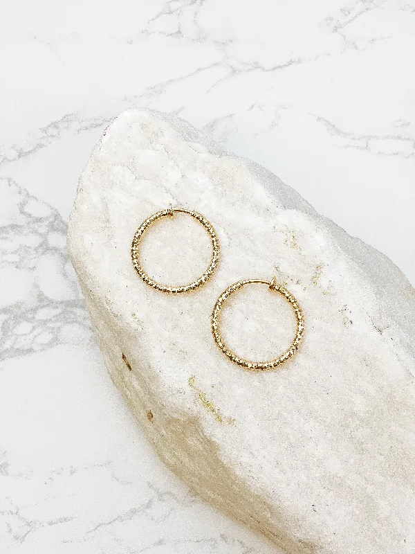 Flash Deals On Fine Jewelry – Shop Before It's Gone Clip on Hoop Earrings - Gold