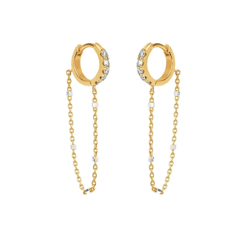 Elegant Jewelry At Unbeatable Offers – Shop Before It's Gone Diamond Mini Goddess Chain Earrings